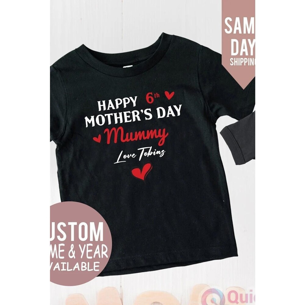 Custom First Mother'_S Day T-Shirt New Mum Gift